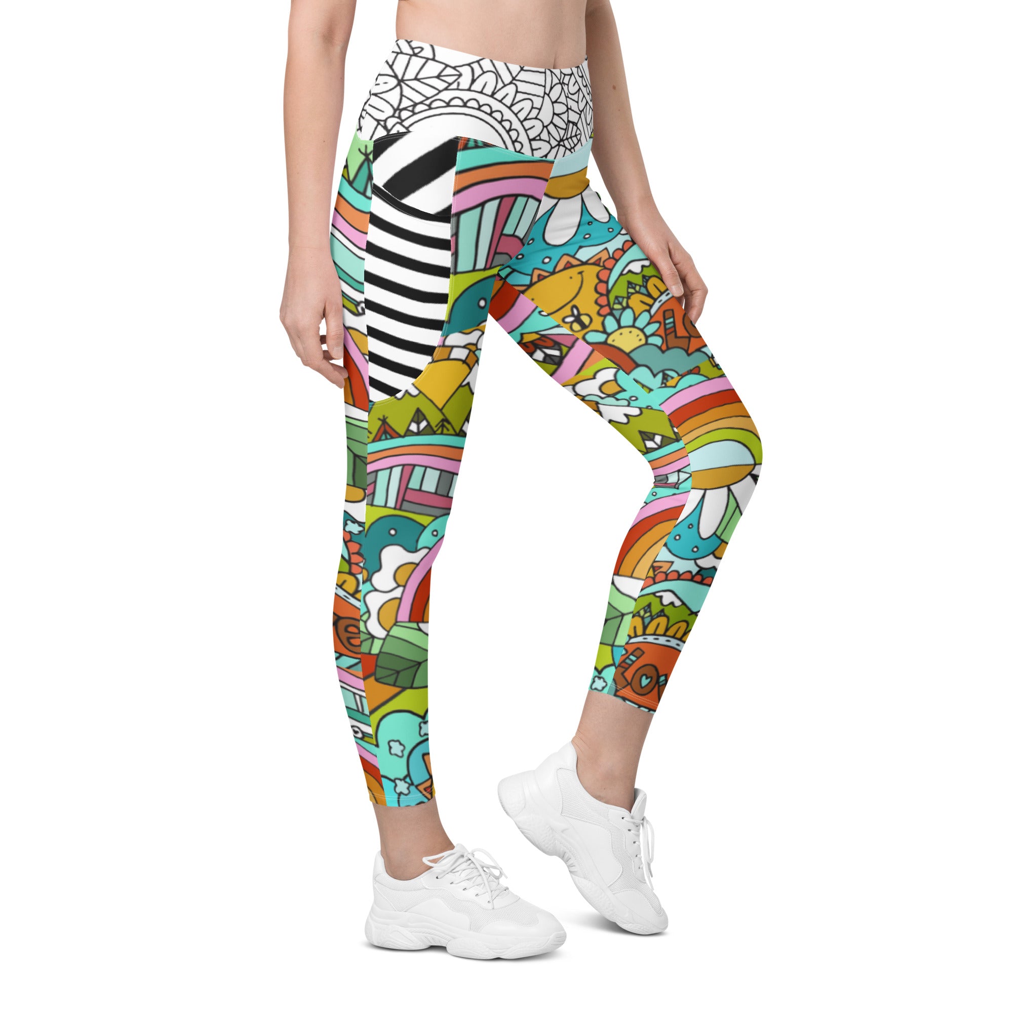 "Love Today" Leggings with pockets
