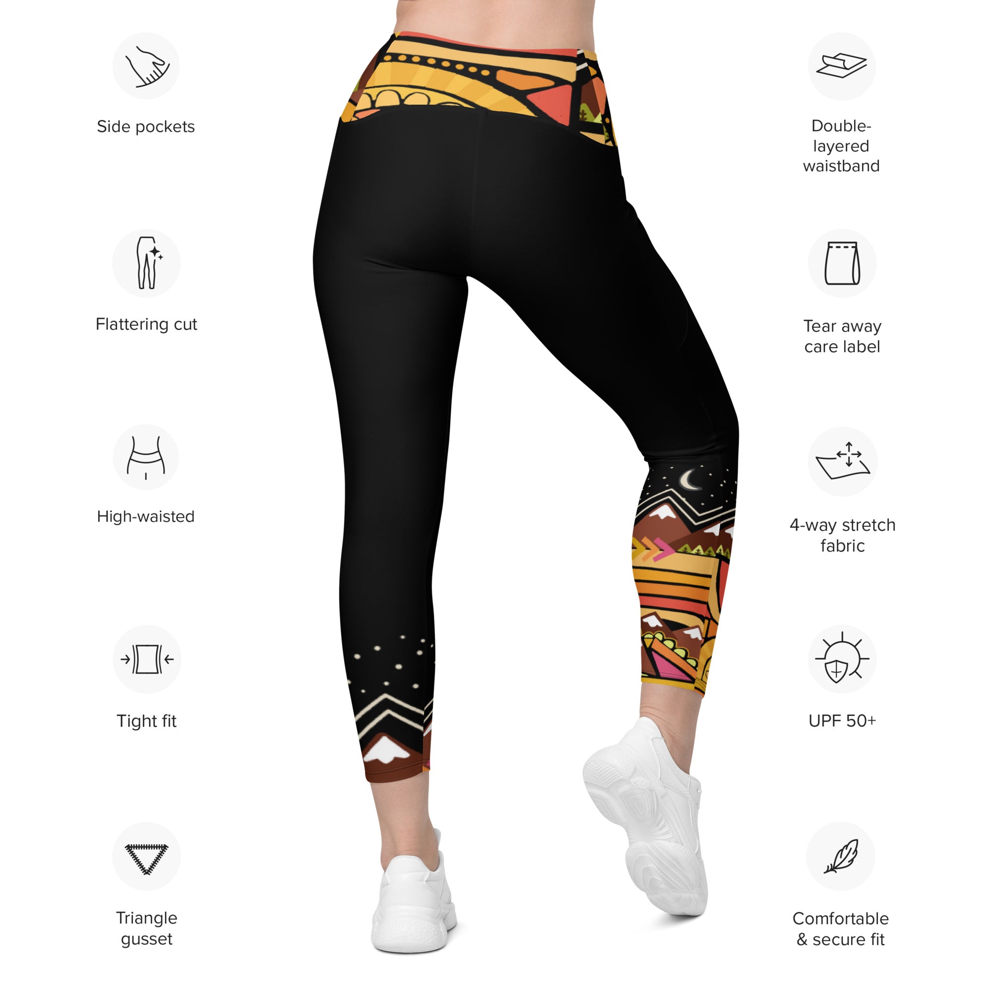 Keep Frisco Funky Leggings with pockets - Stay Sunny Goods