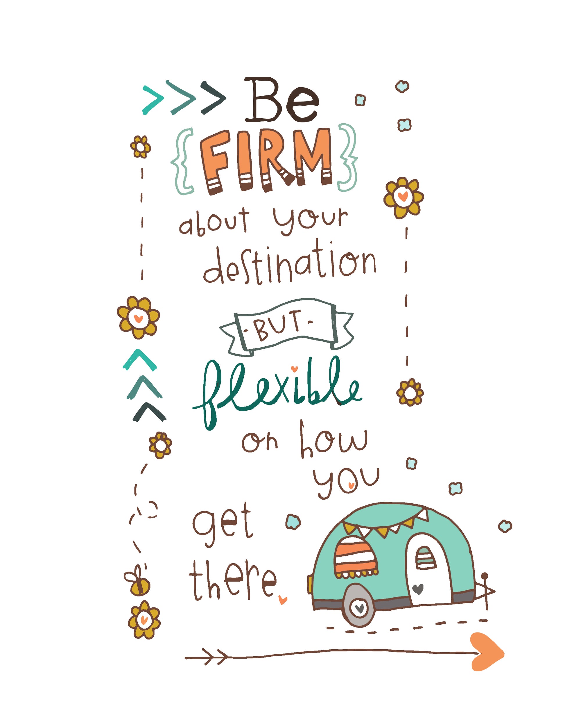 "Be Firm" Art Print